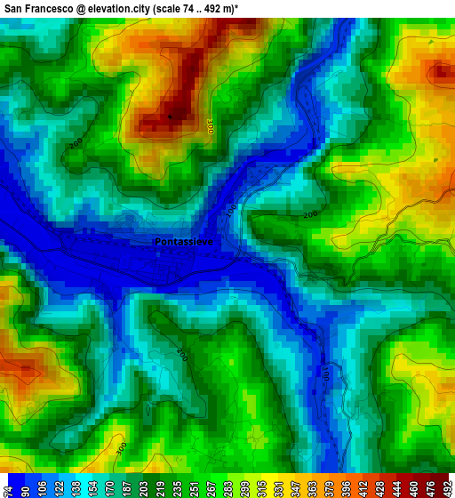 San Francesco elevation map