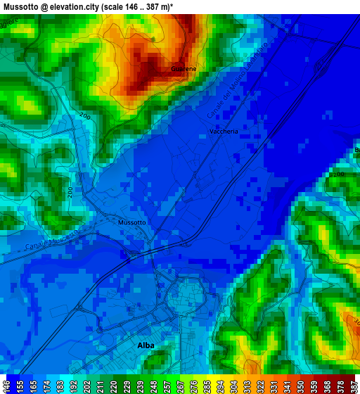 Mussotto elevation map