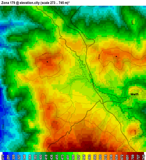 Zona 179 elevation map