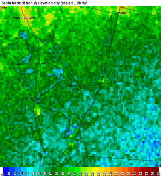 Santa Maria di Non elevation map