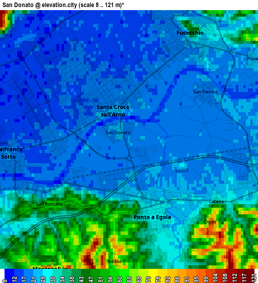 San Donato elevation map