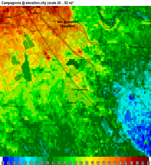 Campagnola elevation map