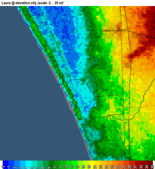 Laura elevation map