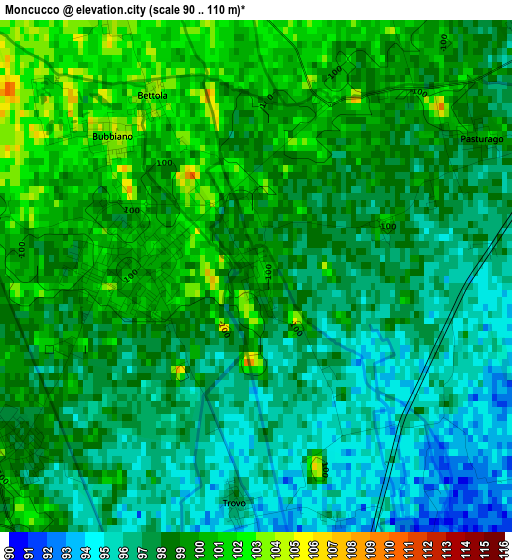 Moncucco elevation map