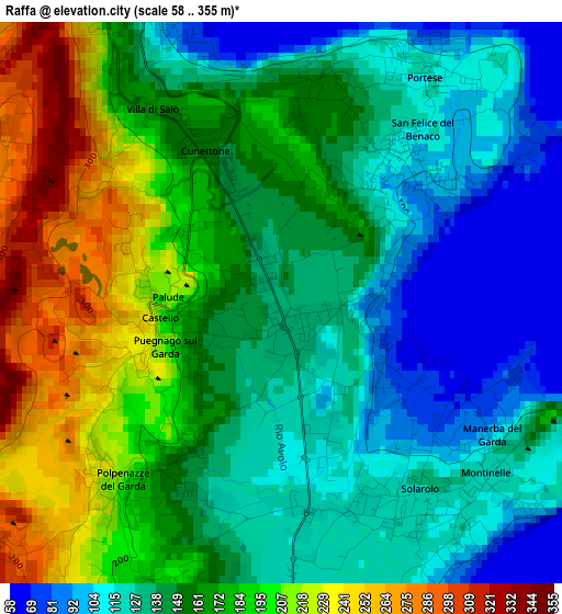 Raffa elevation map