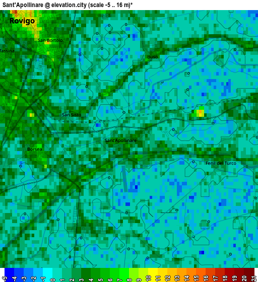 Sant'Apollinare elevation map