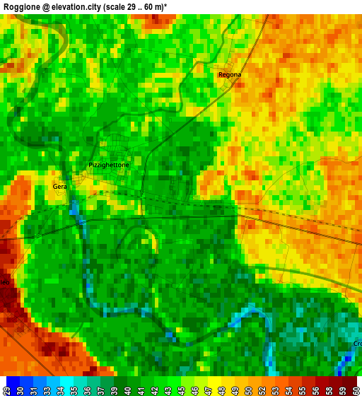 Roggione elevation map