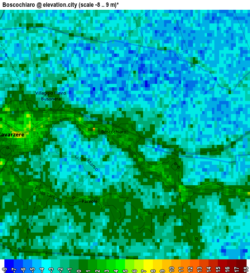 Boscochiaro elevation map