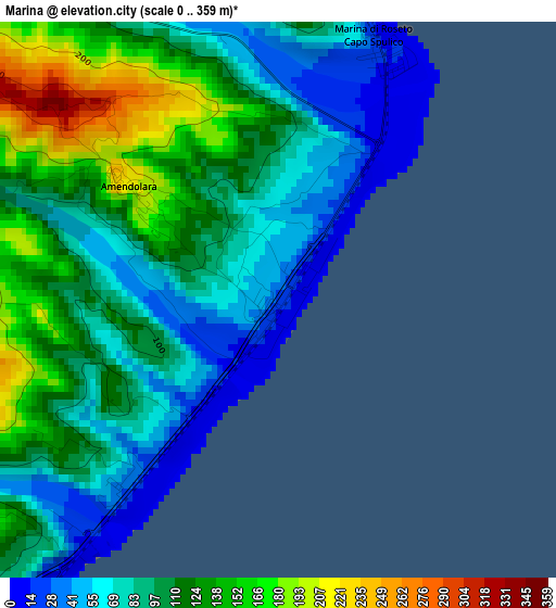 Marina elevation map