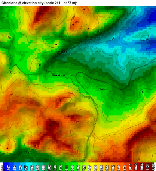 Giacalone elevation map