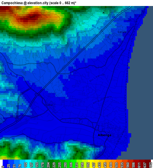 Campochiesa elevation map