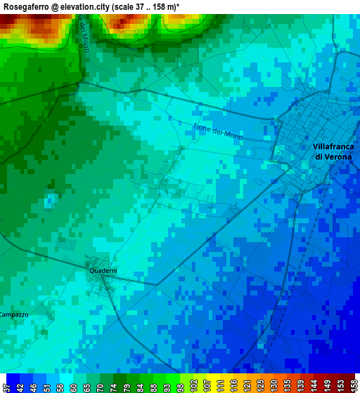 Rosegaferro elevation map