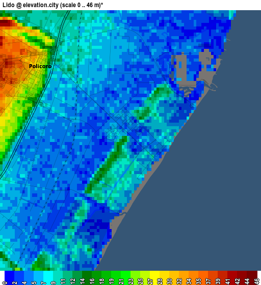 Lido elevation map