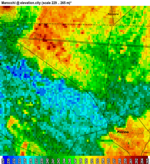 Marocchi elevation map