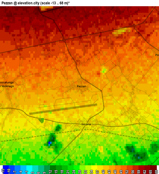 Pezzan elevation map