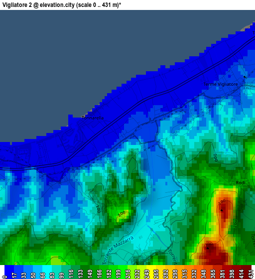 Vigliatore 2 elevation map