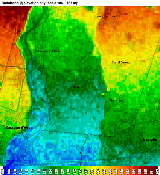 Badalasco elevation map