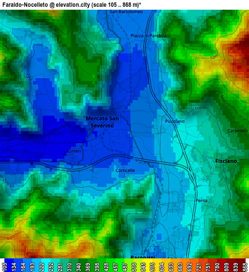 Faraldo-Nocelleto elevation map