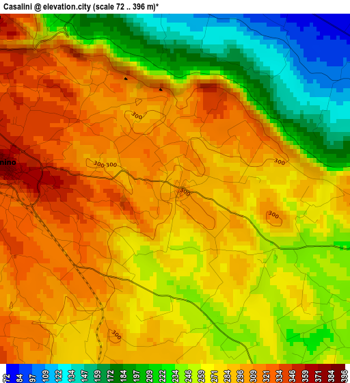 Casalini elevation map