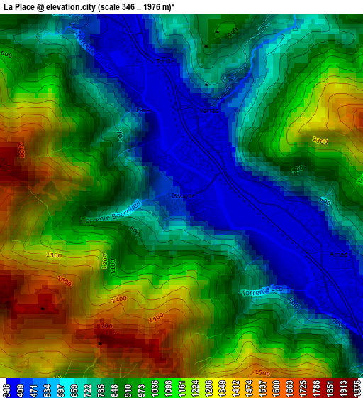 La Place elevation map