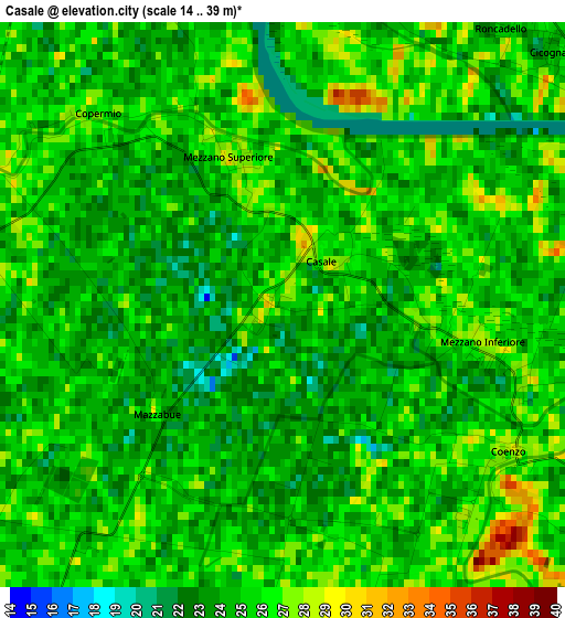 Casale elevation map