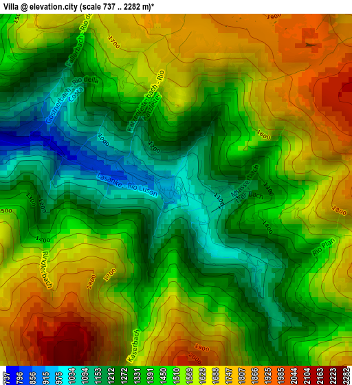 Villa elevation map