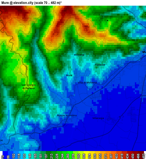 Mure elevation map