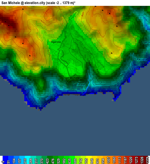 San Michele elevation map