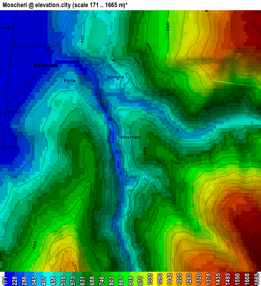 Moscheri elevation map