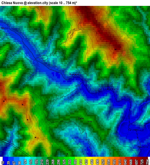 Chiesa Nuova elevation map