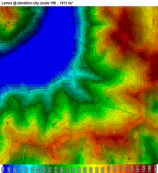 Lemna elevation map