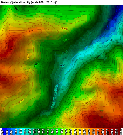 Meiern elevation map