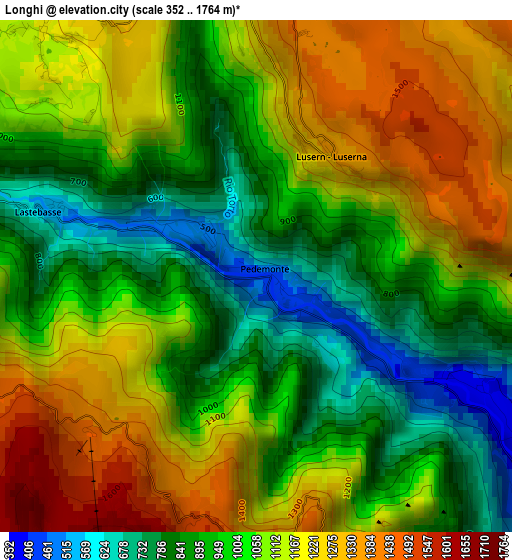 Longhi elevation map