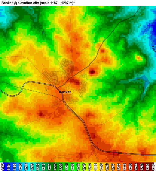 Banket elevation map