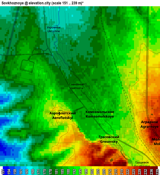 Sovkhoznoye elevation map