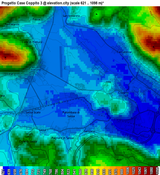 Progetto Case Coppito 3 elevation map