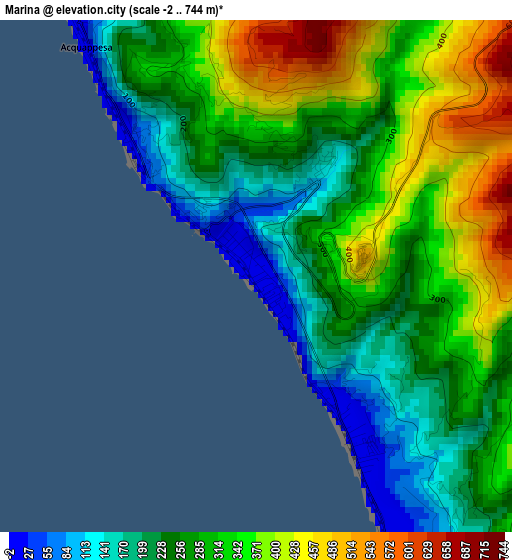 Marina elevation map