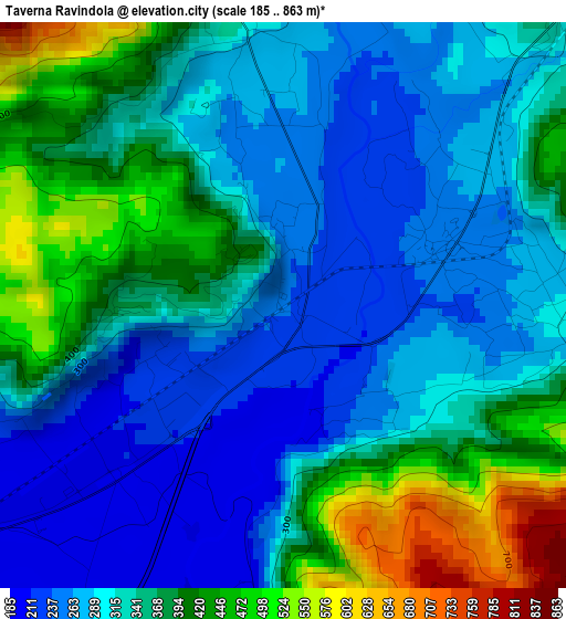 Taverna Ravindola elevation map