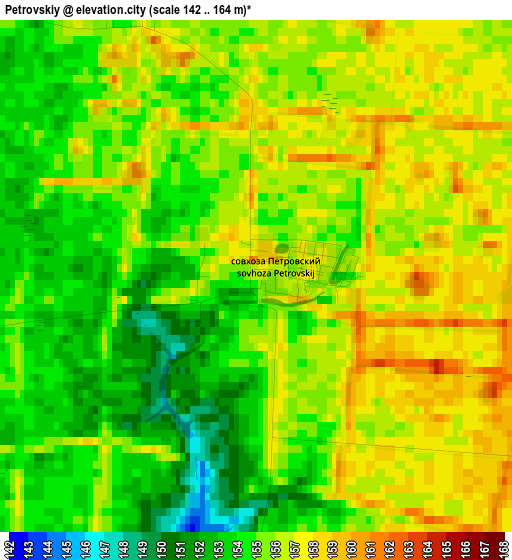 Petrovskiy elevation map