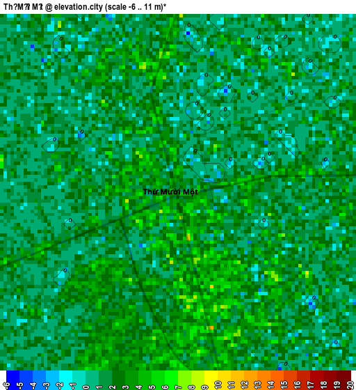 Thứ Mười Một elevation map