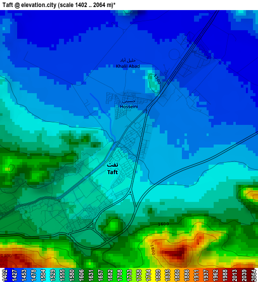 Taft elevation map