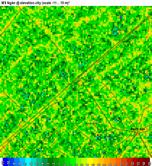 Một Ngàn elevation map