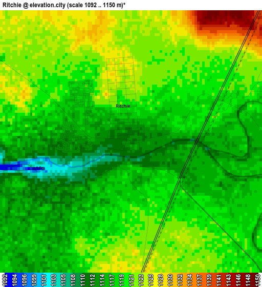 Ritchie elevation map