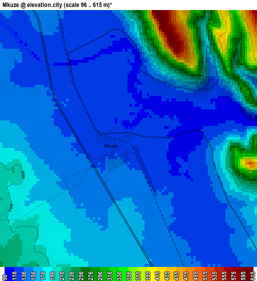 Mkuze elevation map