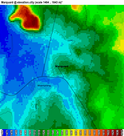 Marquard elevation map