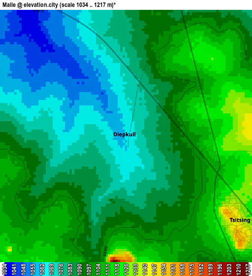 Maile elevation map