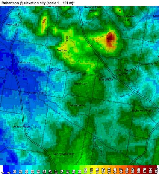 Robertson elevation map