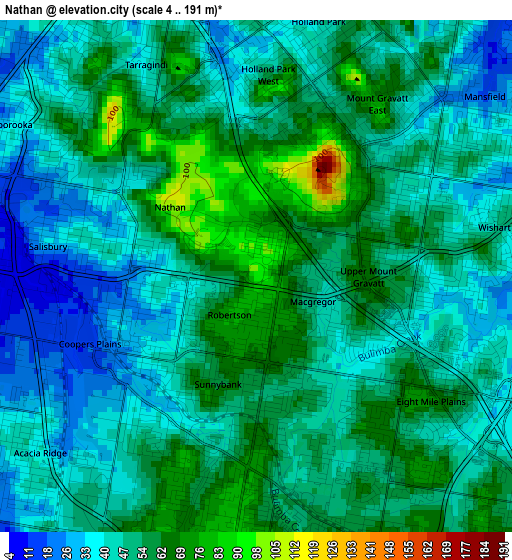 Nathan elevation map