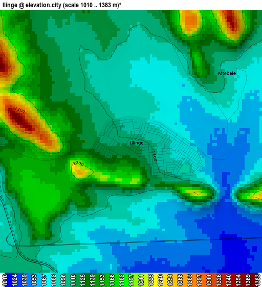 Ilinge elevation map