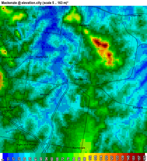 Mackenzie elevation map